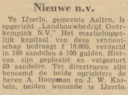 Overkempink, IJzerlo - Tubantia, 19-01-1963