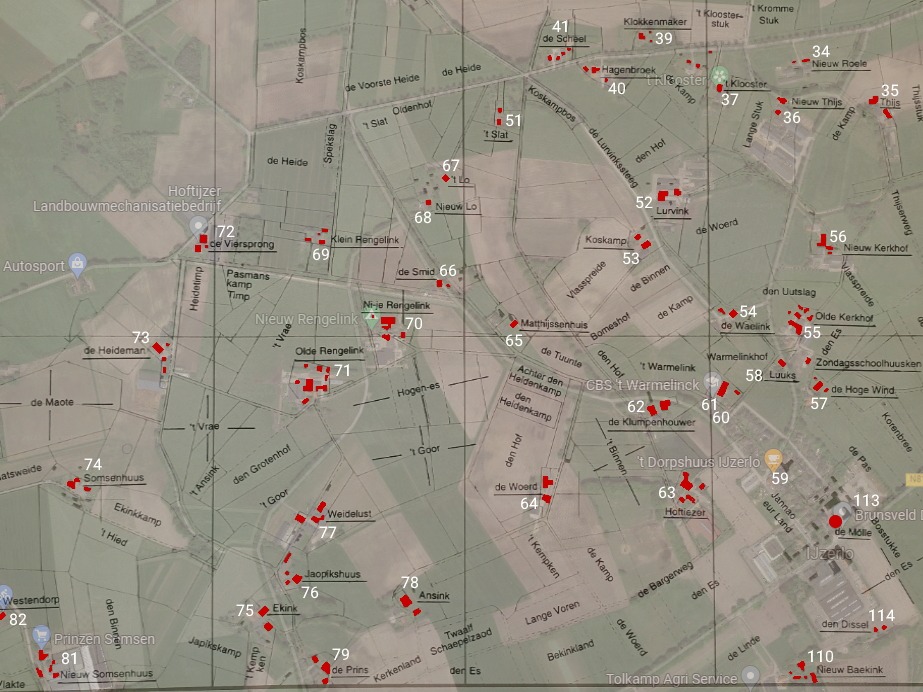 Boerderijnamen IJzerlo