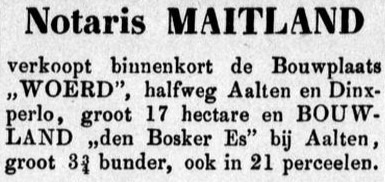 De Woerd, IJzerlo - Graafschapbode, 26-04-1884