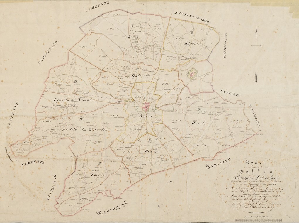 Cadastral map 1811–1832, Aalten