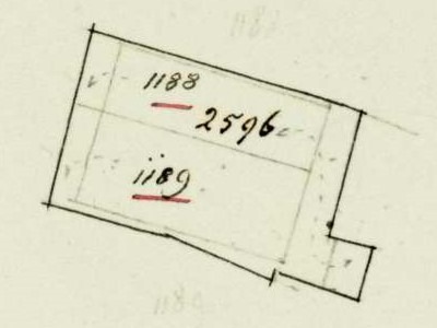 Kerkstraat 15, Aalten - Fragment kadastrale kaart, 1861