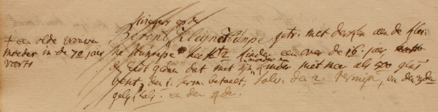 Klein Hennepe, Dale - Liberale Gifte 1748