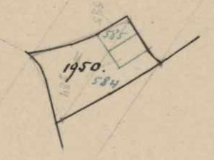 Kortenschoppe, IJzerlo - Fragment kadastrale kaart, 1880