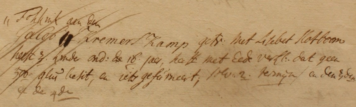 Kremer, Lintelo, Liberale Gifte 1748