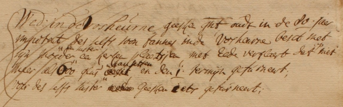 Vosheurne, Lintelo, Liberale Gifte 1748