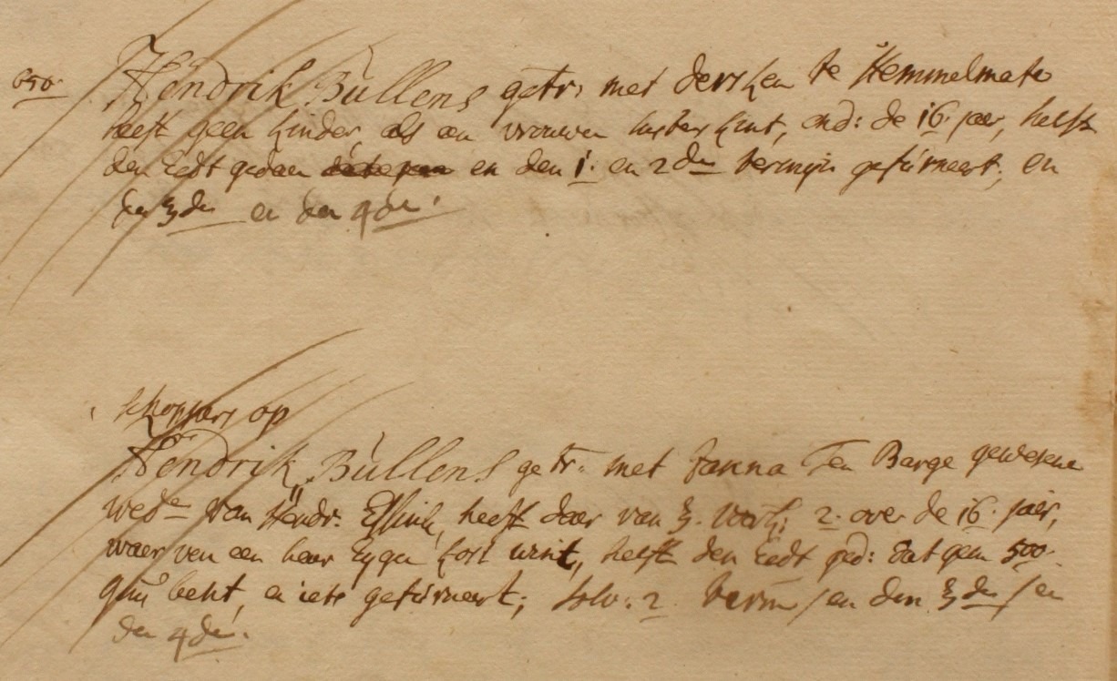 Lintelo 113, Bullens, Liberale Gifte 1748