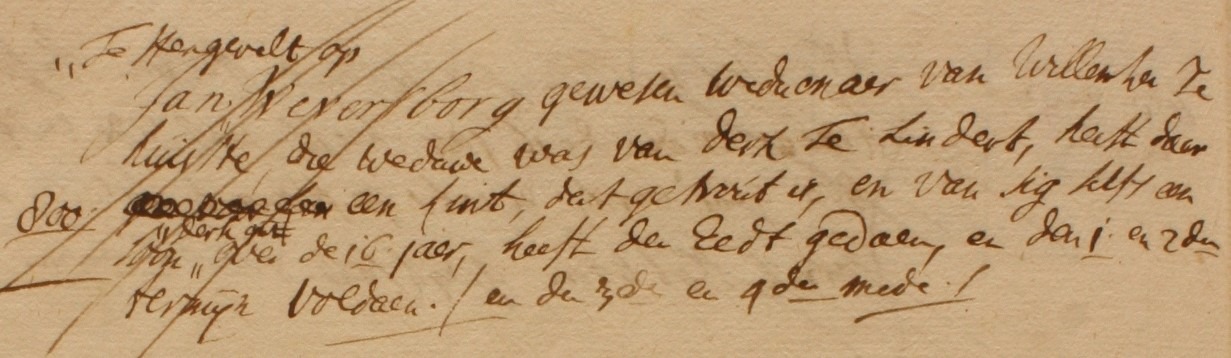 Weversborg, Lintelo, Liberale Gifte 1748