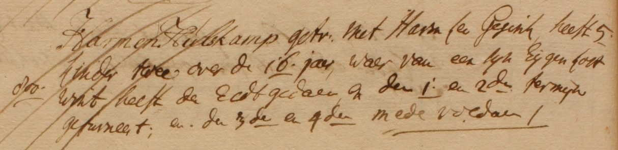 Lintelo, Hulskamp, Liberale Gifte 1748