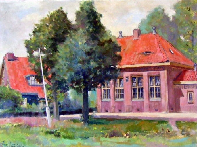 Openbare Lagere School Lintelo, door Piet te Lintum, 1953