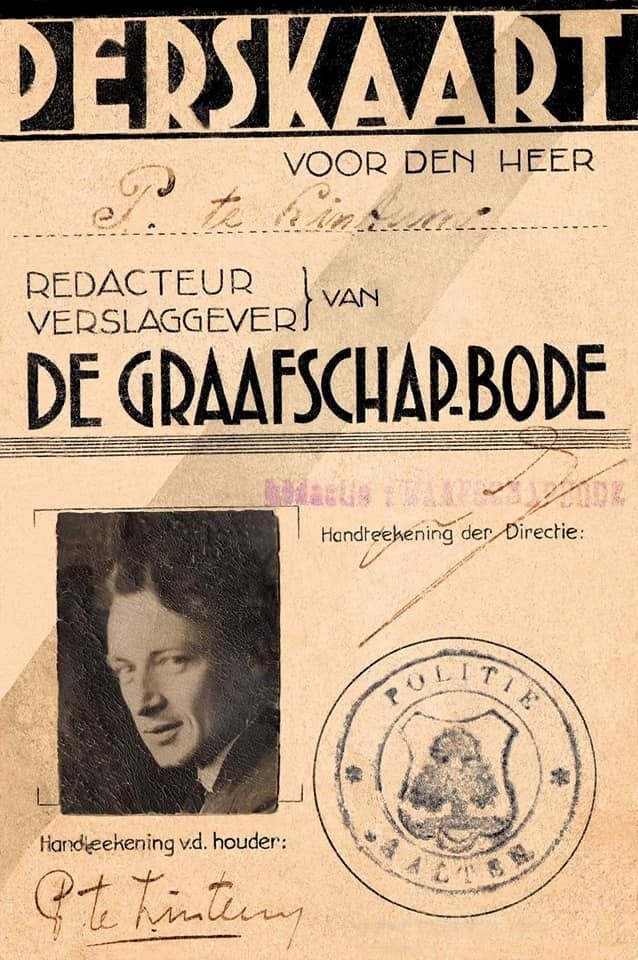 Piet te Lintum, perskaart