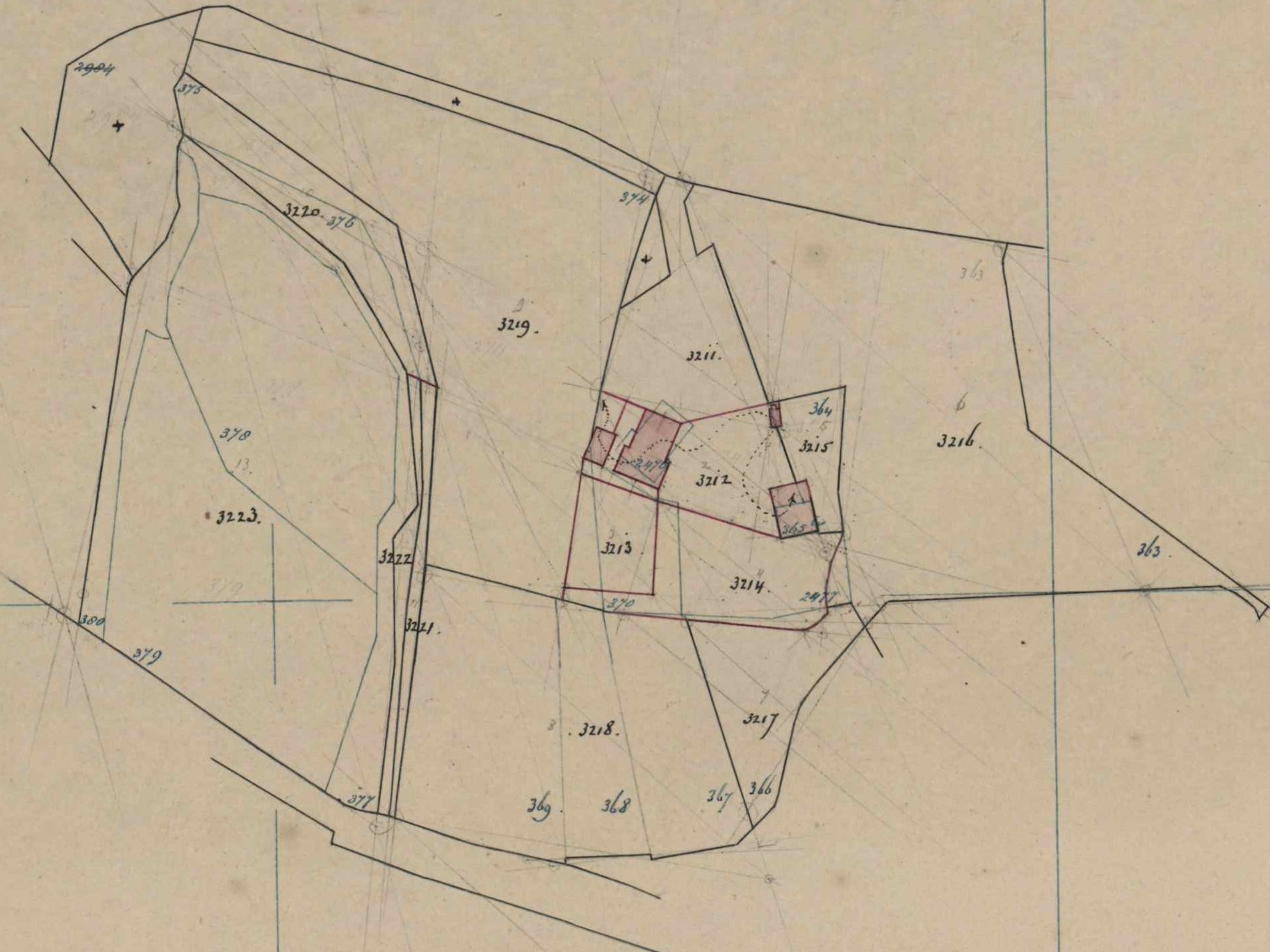 Romienendiek 4, Dale (Eppink) - Fragment kadastrale kaart, 1881