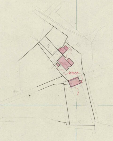 Romienendiek 7, Dale (Vervelde) - Detail from cadastral map, 1918