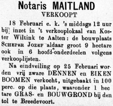 Scheper Jozef - Graafschapbode, 12-02-1887