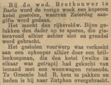 Wed. Brethouwer, Barlo - Zutphensche Courant, 09-02-1905