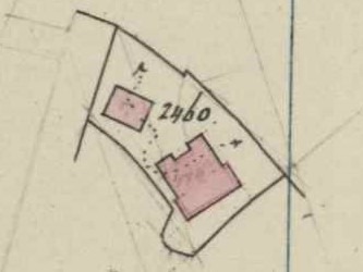 Weerkampsweg 2, Lintelo (Wierkamp) - Fragment kadastrale kaart, 1873