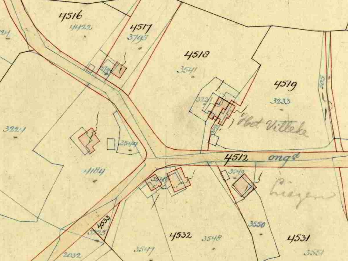 Wubbels, Dale - Fragment kadastrale kaart (1930)