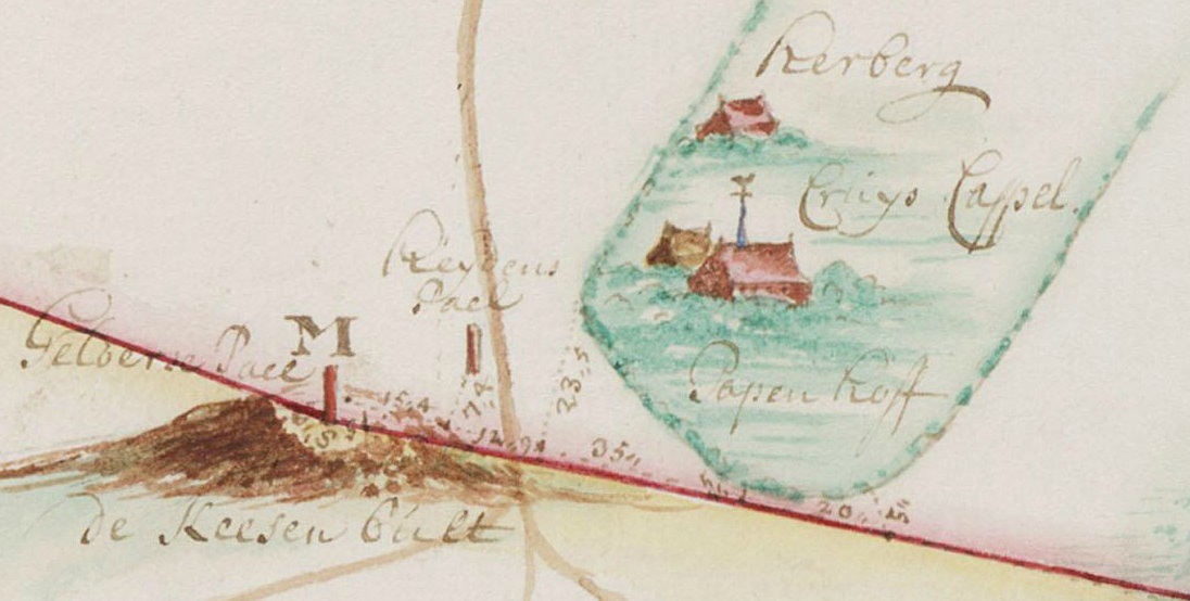 Kruiskapel Hemden - kaart