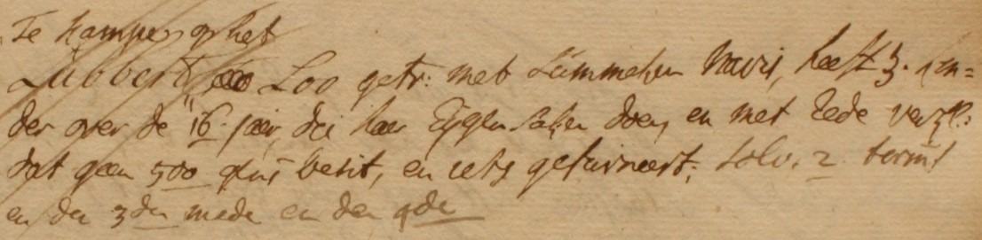 't Loo, Lintelo - Liberale Gifte 1748