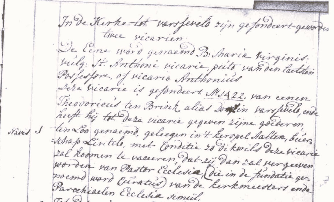 't Loo, al in 1422 genoemd