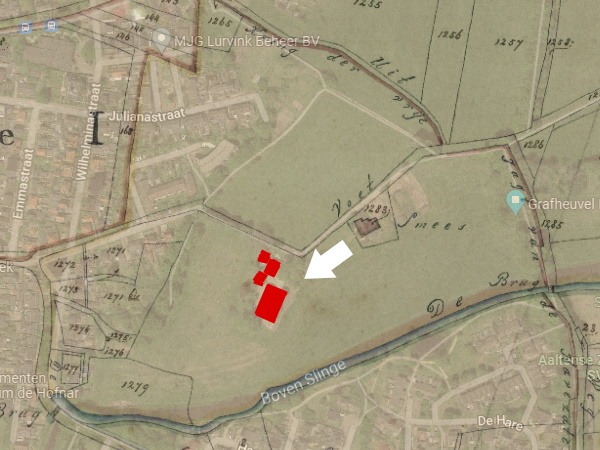 't Smees, Dale - Kaart der Vrije Jagt van de Havezate Walfort