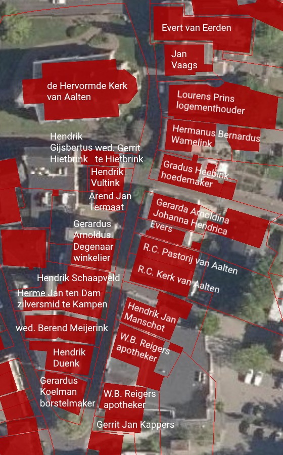 Kerkstraat, Aalten - Kadaster-1832