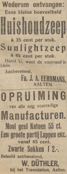 Eerdmans, Düthler - Aaltensche Courant, 25-04-1919