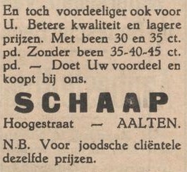 Hogestraat 11, Aalten (Schaap) - Aaltensche Courant, 13-11-1936
