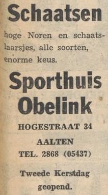 Hogestraat 34, Aalten (Obelink) - Nieuwe Winterswijksche Courant, 24-12-1962