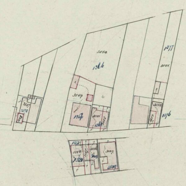 Hogestraat 40, Aalten - Fragment kadastrale kaart (1879)