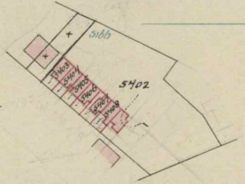 Jansenstraatje, Aalten - Fragment kadastrale kaart, 1911