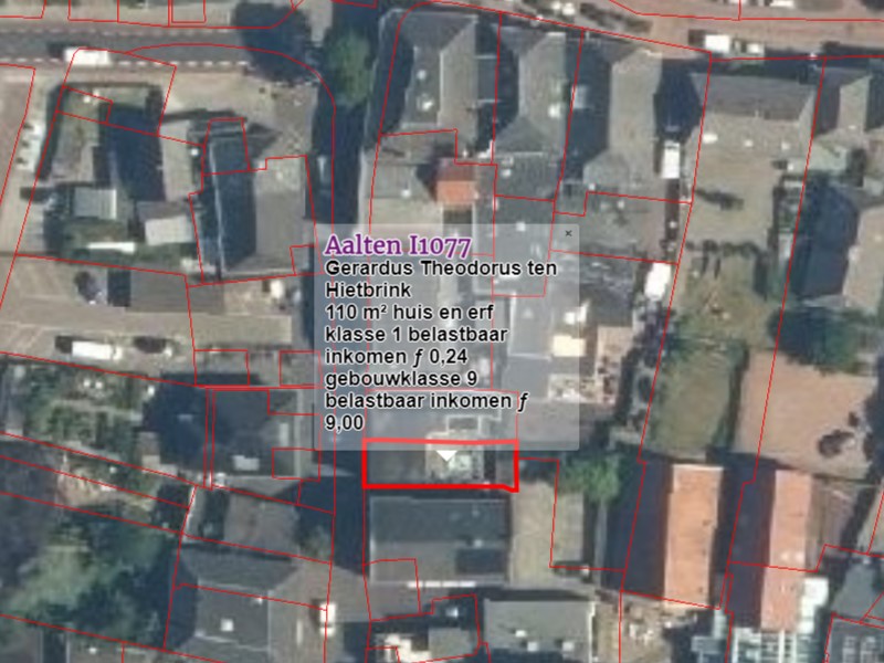 Landstraat 32, Aalten - kadaster 1832