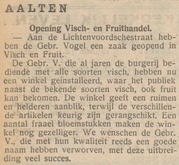 Lichtenvoordsestraat 18, Aalten (Vogel) - De Graafschapper, 16-02-1938