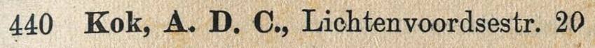 Lichtenvoordsestraatweg 20, Aalten (Kok) - Telefoongids 1958