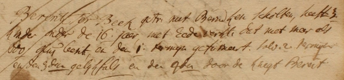 Bekerhuis, Dale - Liberale Gifte 1748