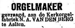 Het Centrum, 23 juli 1918 | Orgelmaker gevraagd