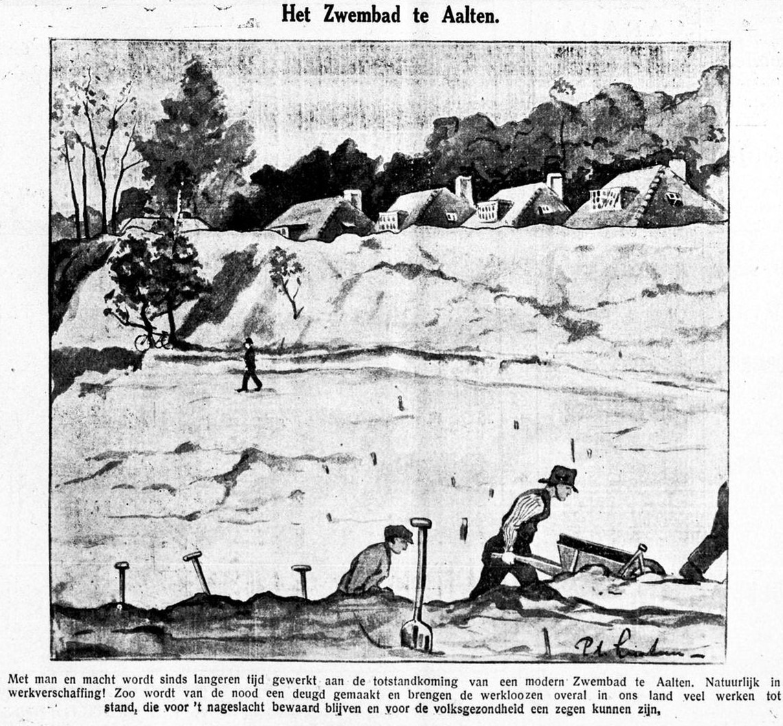 Zwembad 't Walfort - Graafschapbode, 23-10-1933