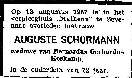 Auguste Schürmann (1894-1967)