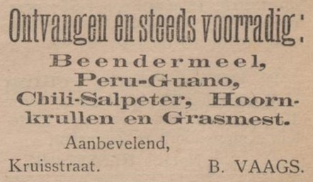 Kruisstraat, Aalten (B. Vaags) - Aaltensche Courant, 07-04-1900