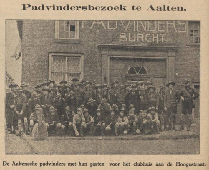 Padvinders Aalten, Hogestraat - Aaltensche Courant, 19-04-1938