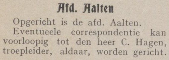Scouting Aalten - Het Padvindersblad, 29-10-1915