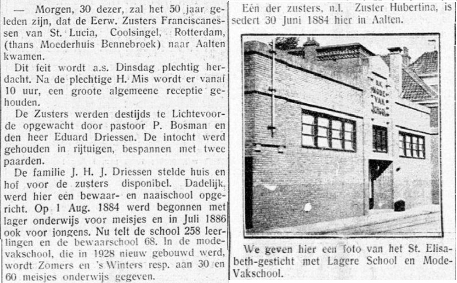 50 jr. Zusters in St. Elisabeth gesticht te Aalten - Graafschapbode, 30-05-1932