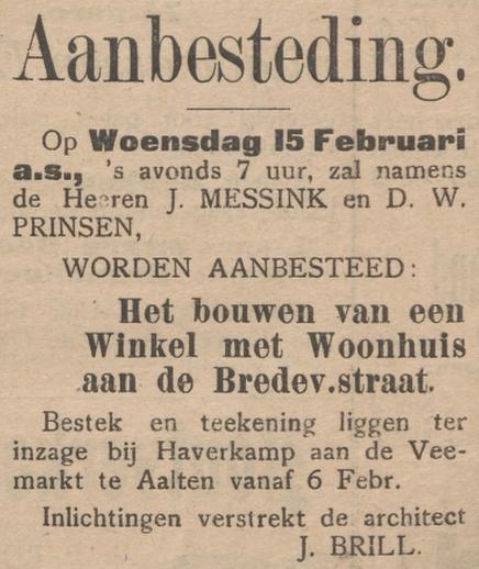 Messink & Prinsen - Aaltensche Courant, 04-02-1911