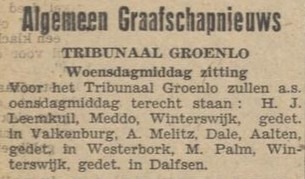 Adolf Melitz - De Graafschapper, 11-07-1947