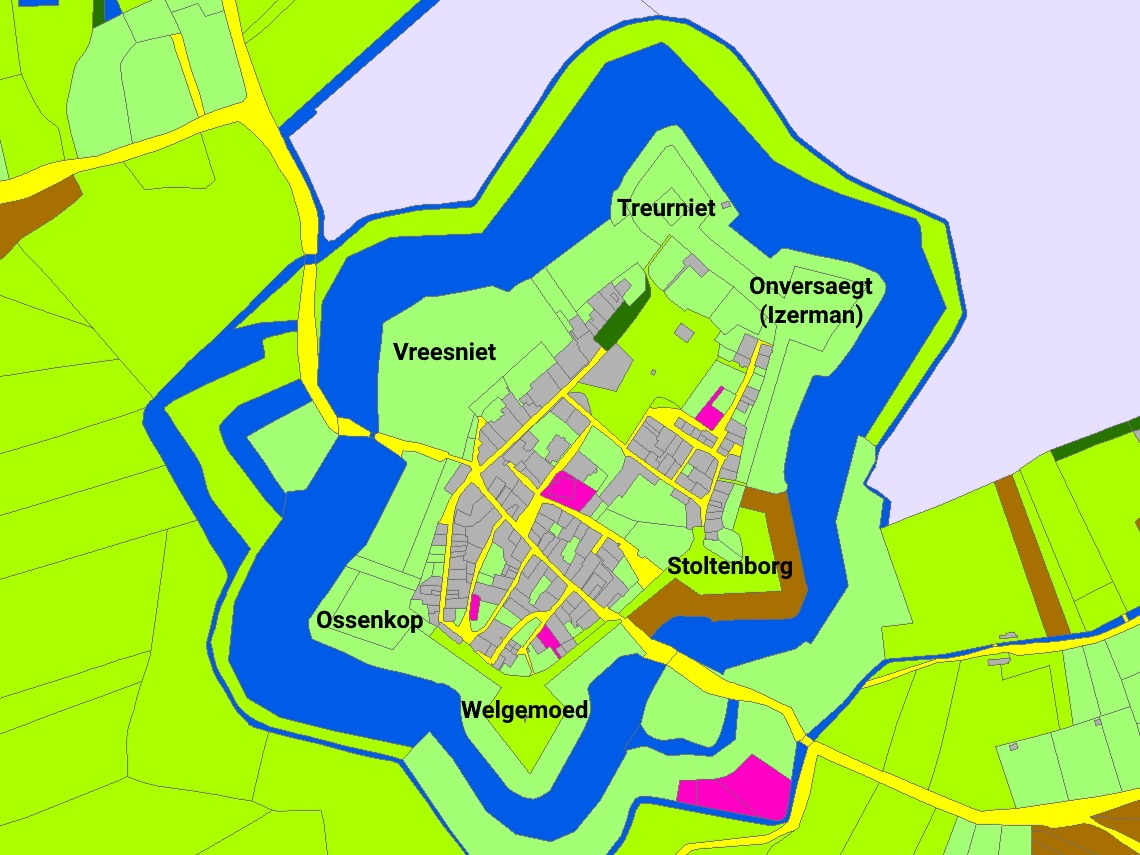Bastions of Bredevoort, Land Registry 1832