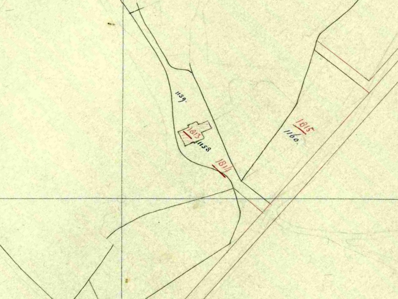 De Schop, Haart - Fragment kadastrale kaart, 1859