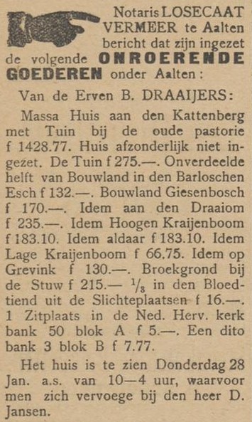 Draaijers, Kattenberg - Aaltensche Courant, 23-01-1904