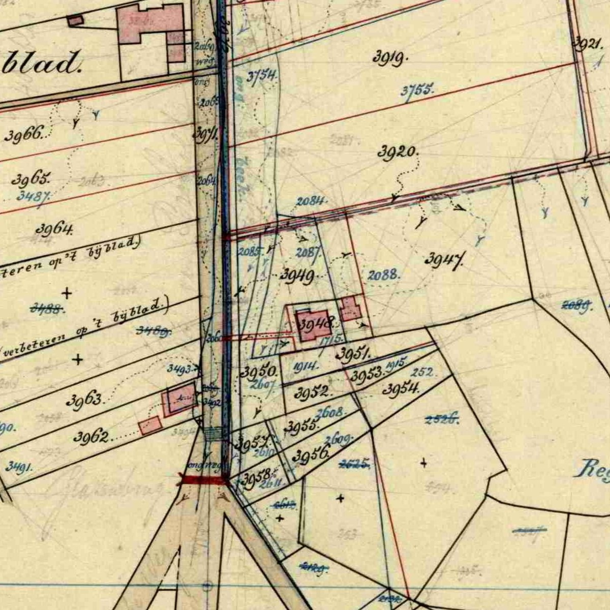 Kikvorsch - Fragment kadasterkaart, Aalten (1883)