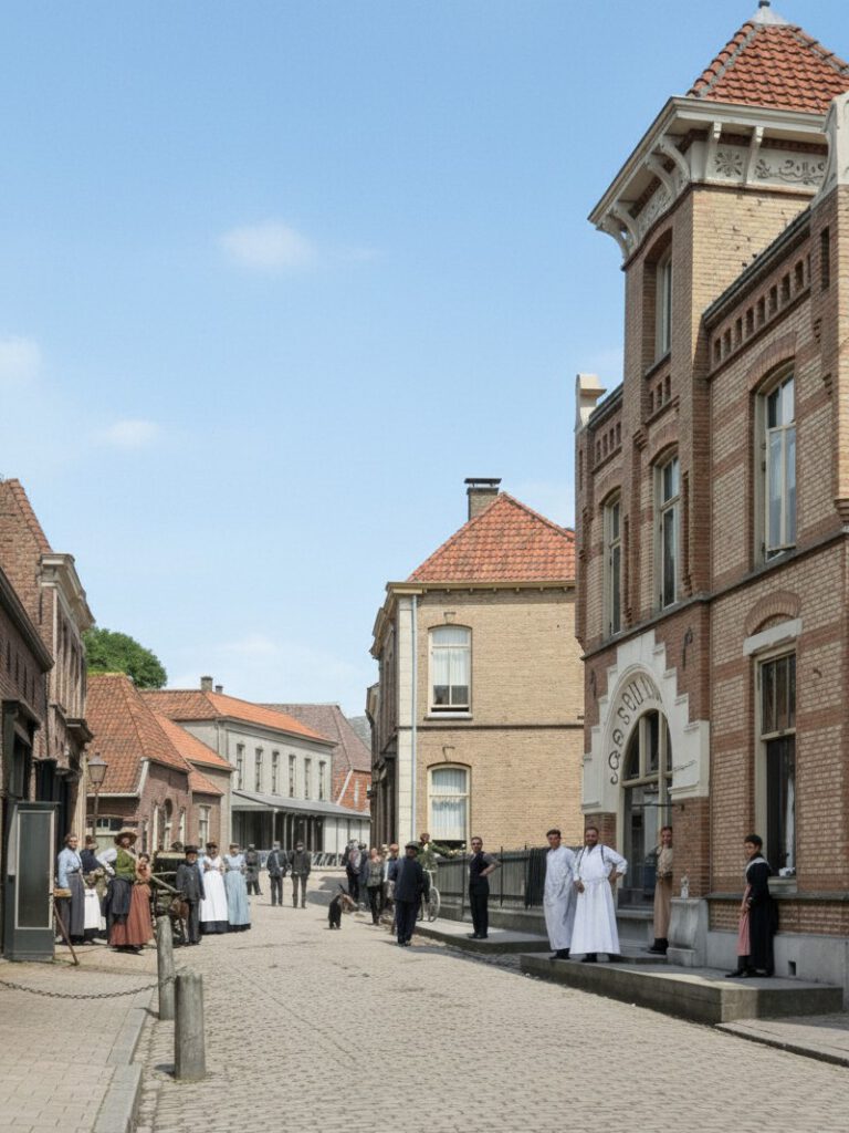 Landstraat 8, Aalten, c. 1910 (AI-generated image based on an old photograph)