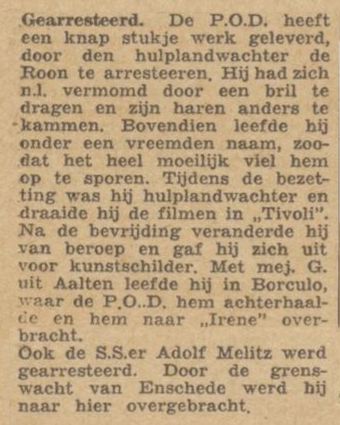 Melitz - De Graafschapper, 01-08-1945