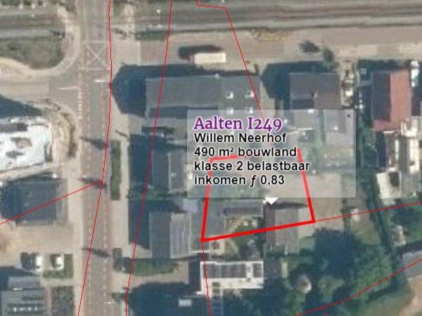 Plein Zuid 1, Aalten - kadaster 1832